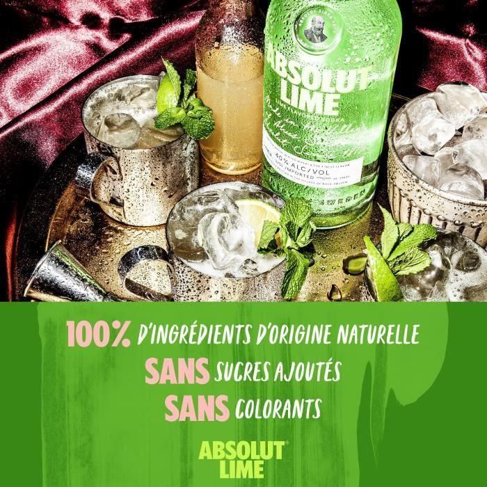 Absolut Lime - Vodka con sabor - 40% - 70 cl 1