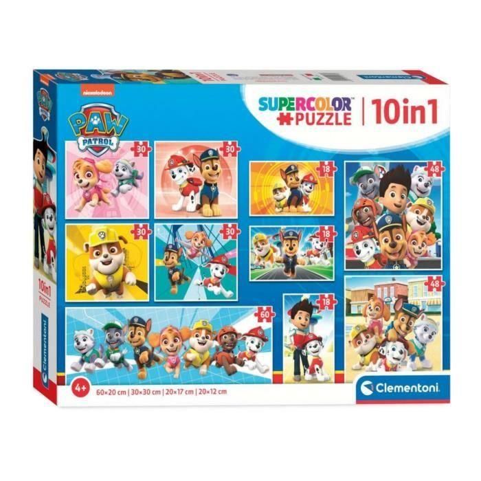 Clementoni - rompecabezas 10 en 1 - Patrulla Canina Clementoni - rompecabezas 10 en 1 - Patrulla Canina