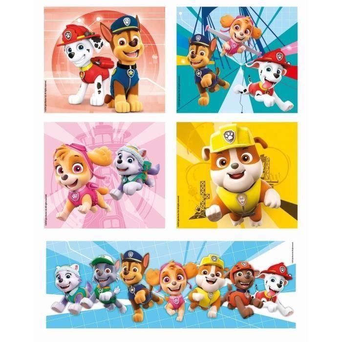 Set de 10 Puzzles The Paw Patrol Clementoni Supercolor 330 piezas 1 Set de 10 Puzzles The Paw Patrol Clementoni Supercolor 330 piezas 1