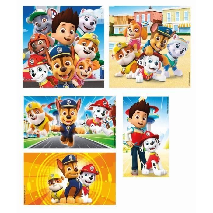Set de 10 Puzzles The Paw Patrol Clementoni Supercolor 330 piezas 2 Set de 10 Puzzles The Paw Patrol Clementoni Supercolor 330 piezas 2