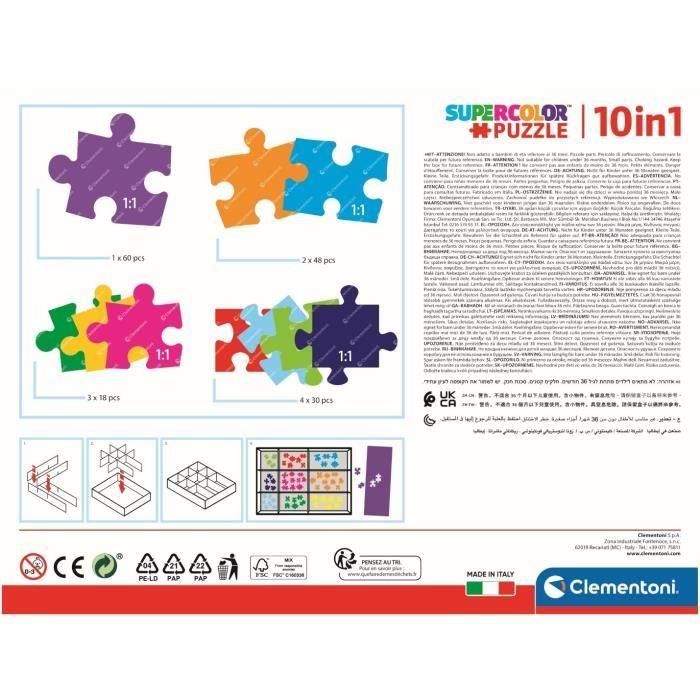 Set de 10 Puzzles The Paw Patrol Clementoni Supercolor 330 piezas 3 Set de 10 Puzzles The Paw Patrol Clementoni Supercolor 330 piezas 3