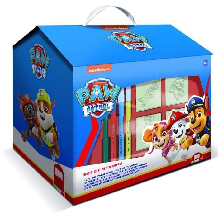 Casa para colorear - MULTIPRINT - 9903 - 7 sellos Paw Patrol