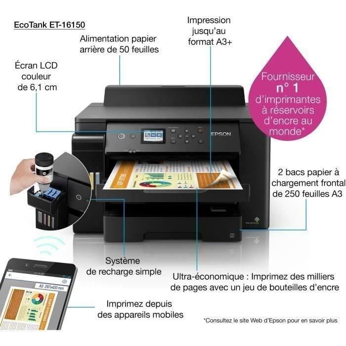 Impresora Multifunción Epson Ecotank ET-16150 Negro 4