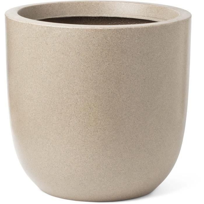 Maceta de bolas - CAPI EUROPE - WASTE SMOOTH NL - 35 x 34 cm - Terrazo beige