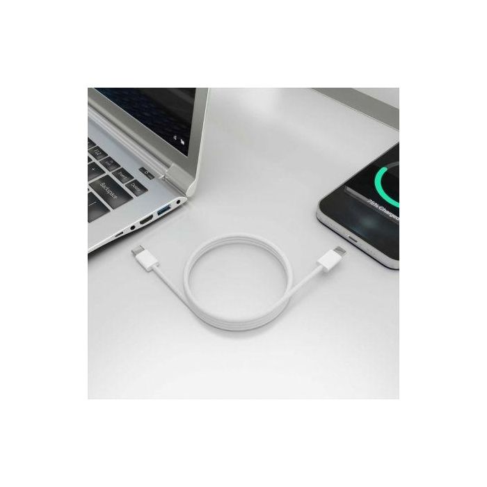 Aisens Cable USB 2.0 3A 60W Tipo USB-C Macho - USB-C Macho Blanco 1.0m 3