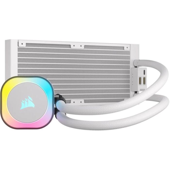 Corsair H100i iCUE LINK Refrigeración Líquida AIO 240mm Blanco RGB 1 Corsair H100i iCUE LINK Refrigeración Líquida AIO 240mm Blanco RGB 1