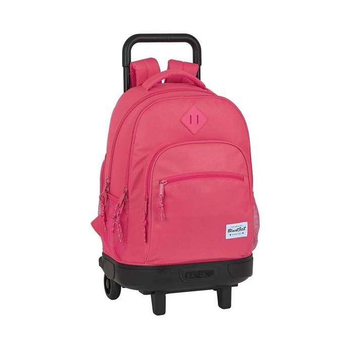 Mochila Escolar con Ruedas Compact BlackFit8 M918 Rosa (33 x 45 x 22 cm)