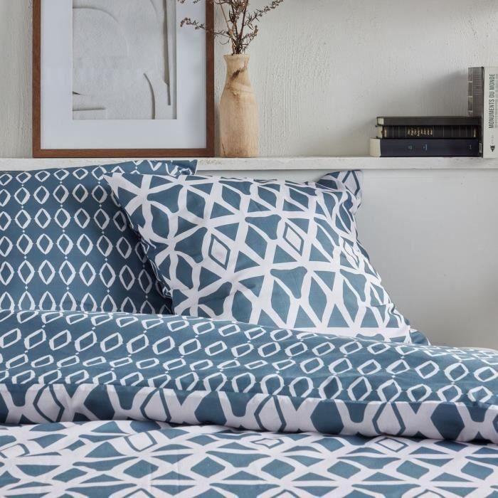 Juego de cama - TODAY Crazy - Estampado gráfico - 2 personas - 220 x 240 cm - Azul 2 Juego de cama - TODAY Crazy - Estampado gráfico - 2 personas - 220 x 240 cm - Azul 2