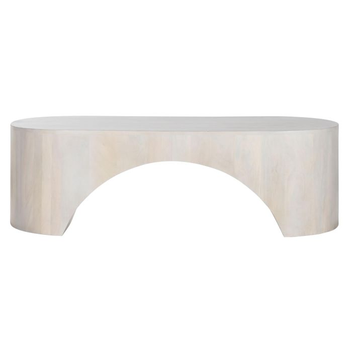 Mesa Centro Moderno DKD Home Decor Blanco 60 x 42 x 137 cm Mesa Centro Moderno DKD Home Decor Blanco 60 x 42 x 137 cm