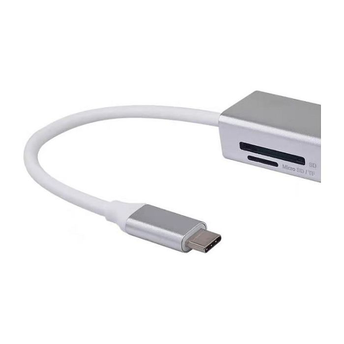 EQUIP Adaptador USB-C a HDMI, 2xUSB 3.0, SD Lector Tarjetas, 4K 30Hz, Color Plata, 0.15m 3 EQUIP Adaptador USB-C a HDMI, 2xUSB 3.0, SD Lector Tarjetas, 4K 30Hz, Color Plata, 0.15m 3