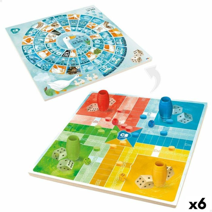 Tablero de Parchís y Oca CB Games 25 x 1 x 25 cm (25 Piezas) (6 Unidades) 0 Tablero de Parchís y Oca CB Games 25 x 1 x 25 cm (25 Piezas) (6 Unidades) 0