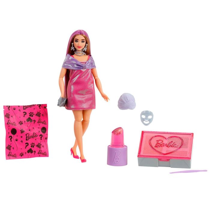 Muñeca Barbie Party Unboxed Grwm Rosa Jfy67 Mattel 0 Muñeca Barbie Party Unboxed Grwm Rosa Jfy67 Mattel 0