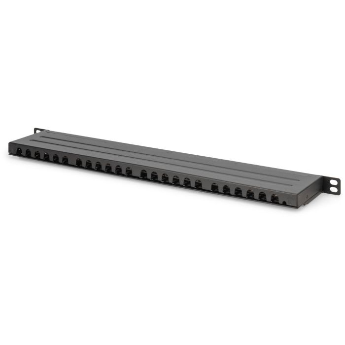 DIGITUS Patchpanel 0,5HE 24-Port Cat6 geschirmt schwarz 1