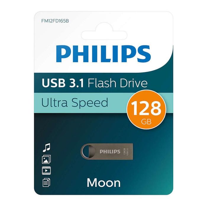 Philips Moon Edition 128GB USB 3.2 Gen 1 (3.1) Memoria USB Tipo A, Gris, Sin Tapa, Resistente a Golpes 2