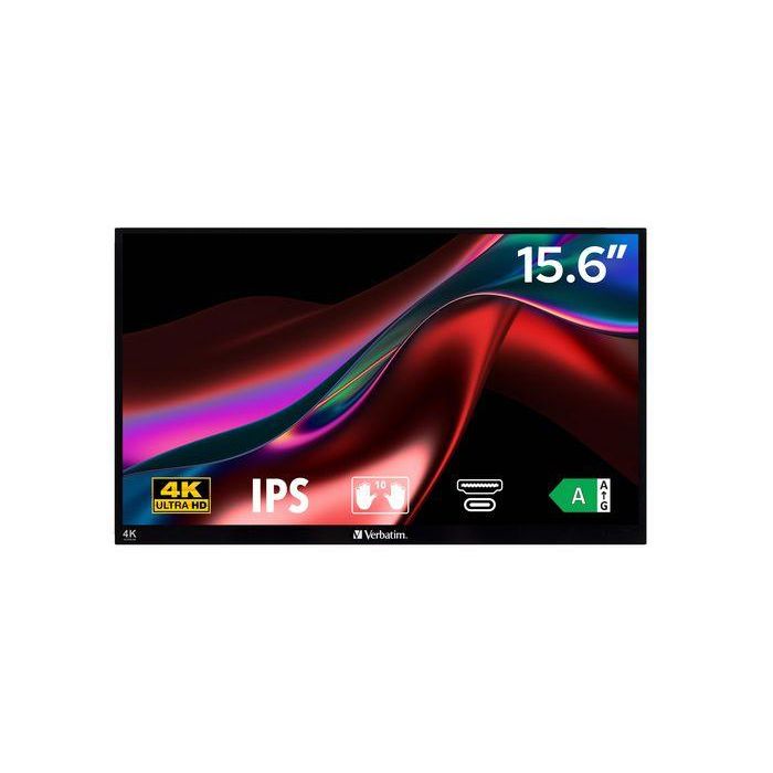 Monitor Portátil Táctil Verbatim PMT-15-4K 15.6"/ 4K/ Negro 2 Monitor Portátil Táctil Verbatim PMT-15-4K 15.6"/ 4K/ Negro 2