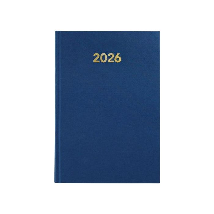 Agenda Anual (2026) Grafoplas Baviera Cosida Tapa Extradura A5 210X145 D/P Azul