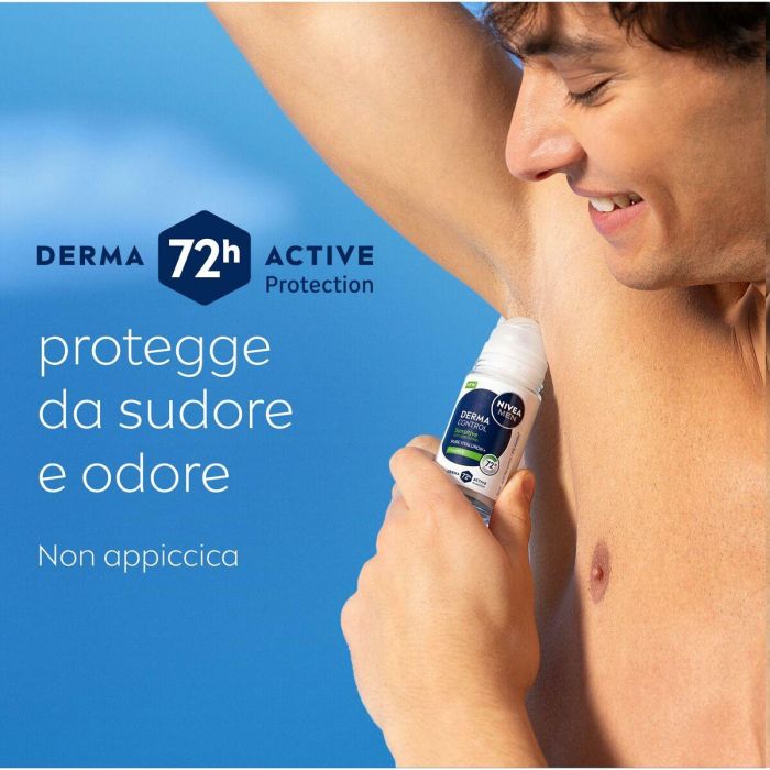 Nivea DERMA CONTROL SENSITIVE Desodorante Roll-On 72h Protección Antitranspirante con Hialurónico y Vitamina E 50 ml 6 Nivea DERMA CONTROL SENSITIVE Desodorante Roll-On 72h Protección Antitranspirante con Hialurónico y Vitamina E 50 ml 6