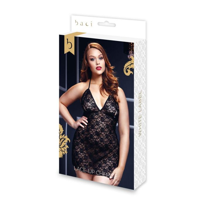 Picardías de Encaje Negro Queen Size Baci Lingerie BW3103 Negro XL 0 Picardías de Encaje Negro Queen Size Baci Lingerie BW3103 Negro XL 0