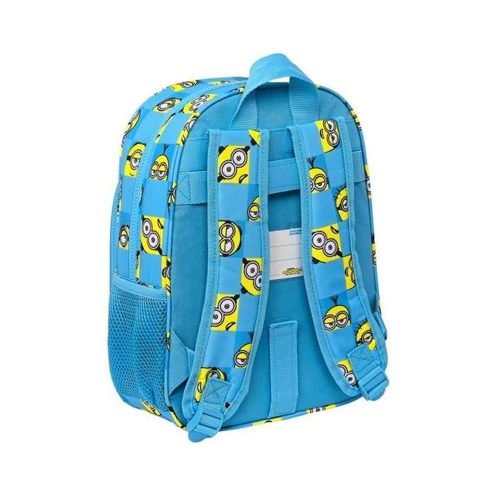 Mochila Escolar Minions Minionstatic Azul 26 x 34 x 11 cm 4 Mochila Escolar Minions Minionstatic Azul 26 x 34 x 11 cm 4