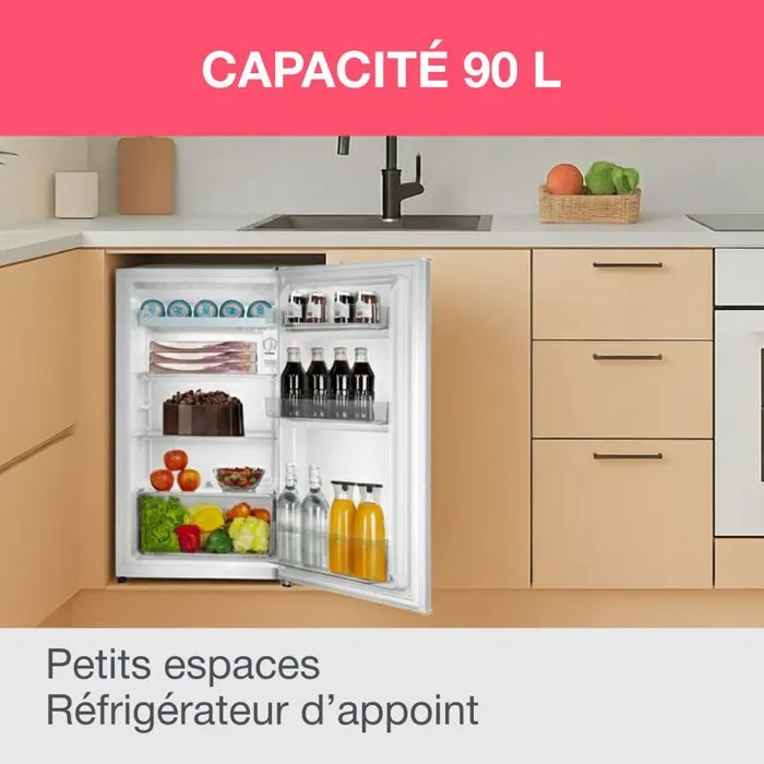 Oceanic Frigorífico de Sobremesa OCEARTT90W3 90L 37dB Clase E L44,5 x P47,5 x H85 cm Blanco 1