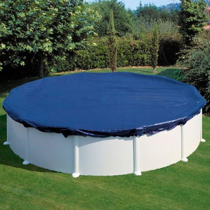 GRE Cobertor Invierno Polietileno 120g/m² Ø4,40m para Piscina Redonda Ø3,50-3,60m con Tensor 0 GRE Cobertor Invierno Polietileno 120g/m² Ø4,40m para Piscina Redonda Ø3,50-3,60m con Tensor 0