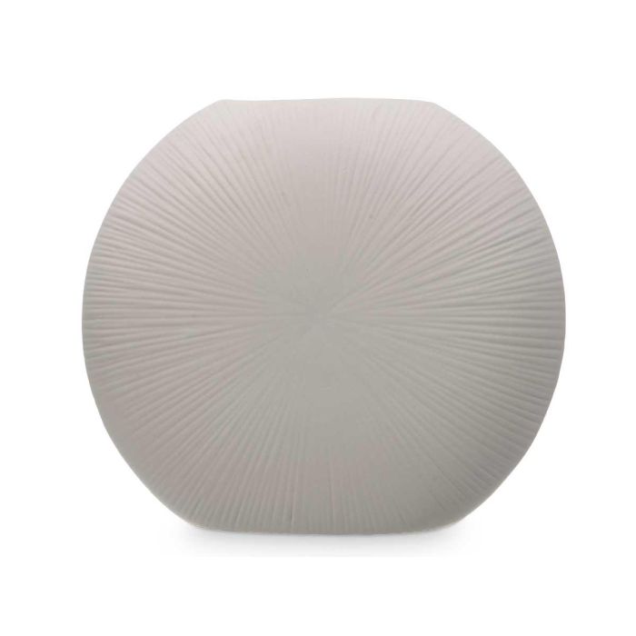 Jarron Ceramica Circular 40Cm Gris Giftdecor (2 Unidades) 2 Jarron Ceramica Circular 40Cm Gris Giftdecor (2 Unidades) 2