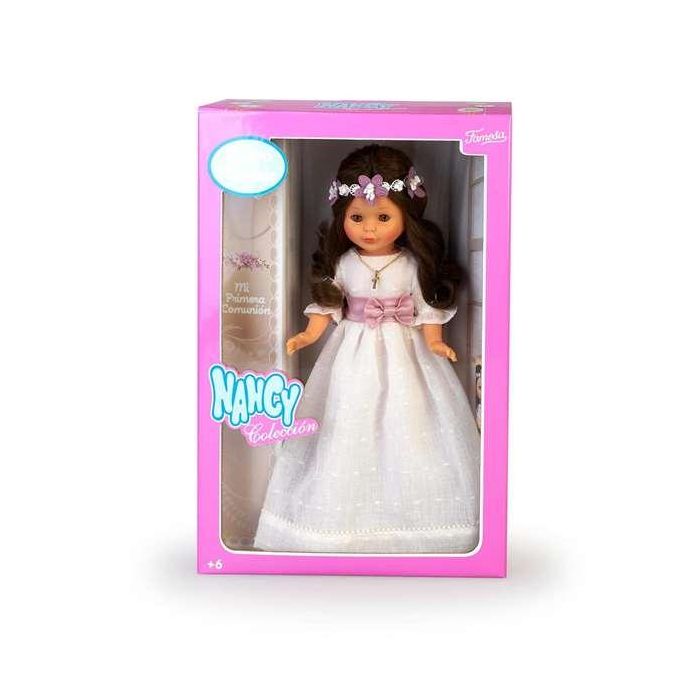 Famosa Muñeca Nancy Comunión Morena 48 cm con Corona de Flores Reedición 2023 2