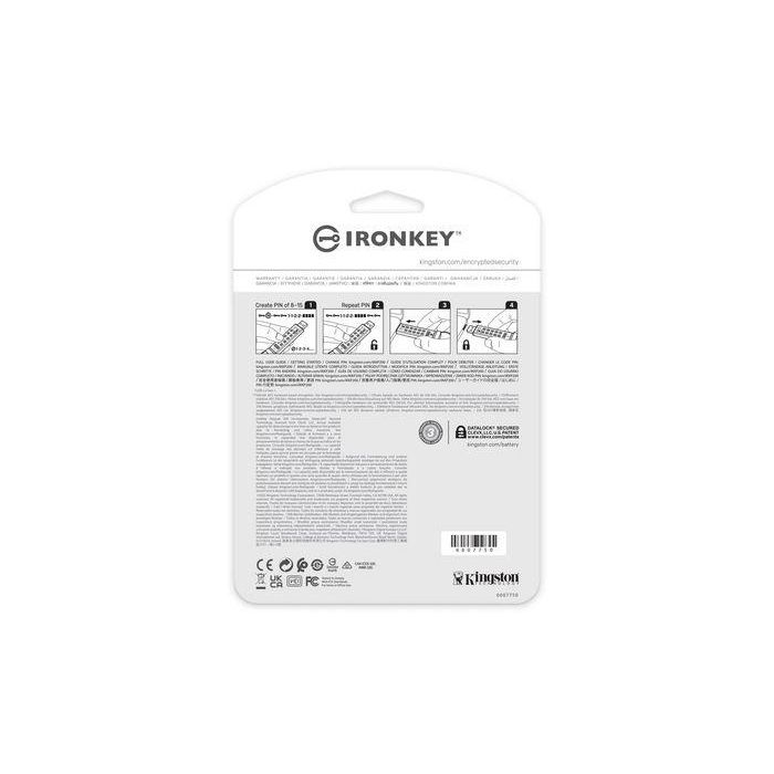Kingston 16GB IronKey Keypad 200, FIPS 140-3 Lvl 3 AES-256 Hardware Encrypted 6 Kingston 16GB IronKey Keypad 200, FIPS 140-3 Lvl 3 AES-256 Hardware Encrypted 6