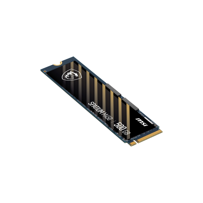 MSI SPATIUM M450 PCIe 4.0 NVMe M.2 500GB SSD - S78-440K190-P83, 3600 MB/s Lectura, 2300 MB/s Escritura, 3D NAND 2 MSI SPATIUM M450 PCIe 4.0 NVMe M.2 500GB SSD - S78-440K190-P83, 3600 MB/s Lectura, 2300 MB/s Escritura, 3D NAND 2