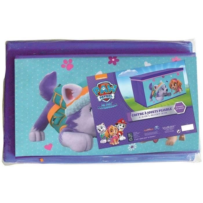 Fun House Paw Patrol Niña Cofre de Juguetes Plegable para Almacenamiento Infantil de 56.5x36x31cm, Material No Tejido, +3 Años 1