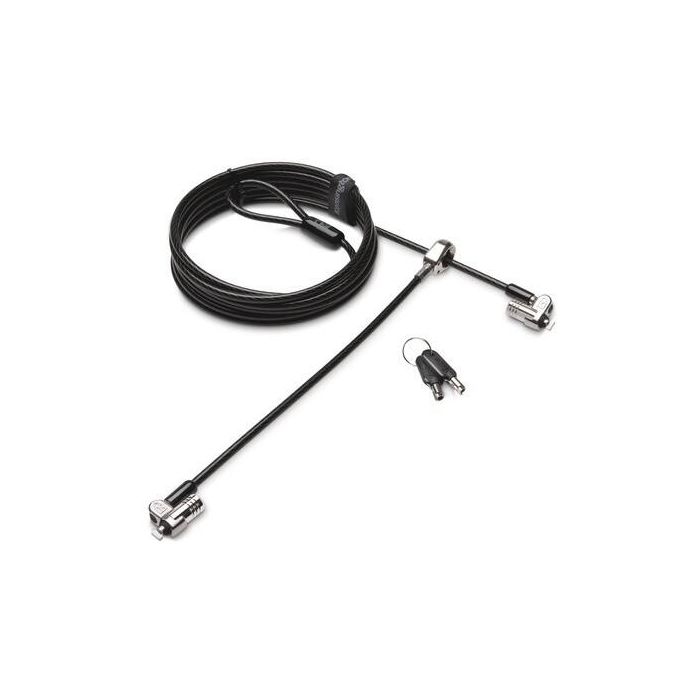 Kensington Candado con Llave MicroSaver 2.0 Twin Doble para Ordenadores Portátiles y Dispositivos, Cable Autoenrrollable 0 Kensington Candado con Llave MicroSaver 2.0 Twin Doble para Ordenadores Portátiles y Dispositivos, Cable Autoenrrollable 0