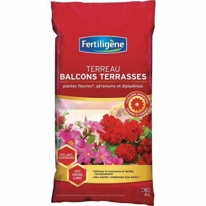 Fertiligene Suelo para Balcones y Terrazas 6L - Sustrato para Plantas con Flores y Macetas, Estimula Crecimiento y Floración 0 Fertiligene Suelo para Balcones y Terrazas 6L - Sustrato para Plantas con Flores y Macetas, Estimula Crecimiento y Floración 0
