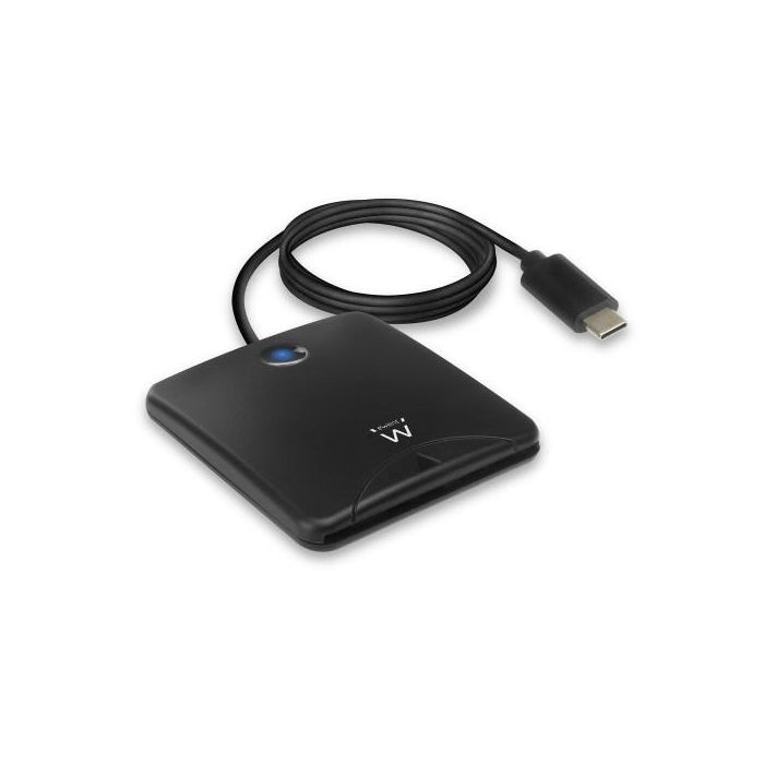 Lector de Tarjetas Inteligentes Ewent EW1055 USB C 1 m DNIe Negro