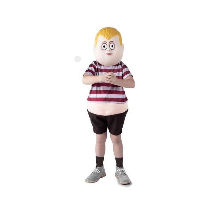 My Other Me Disfraz Pugsley Addams para Niño 7-9 años - Conjunto completo: Pantalón, Camiseta con Barriga y Máscara - 100% Poliéster Multicolor My Other Me Disfraz Pugsley Addams para Niño 7-9 años - Conjunto completo: Pantalón, Camiseta con Barriga y Máscara - 100% Poliéster Multicolor