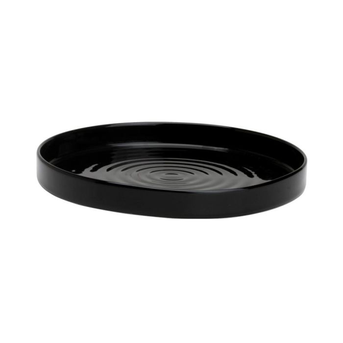 Plato Postre Negro Avet 19 cm (3 Unidades) 1