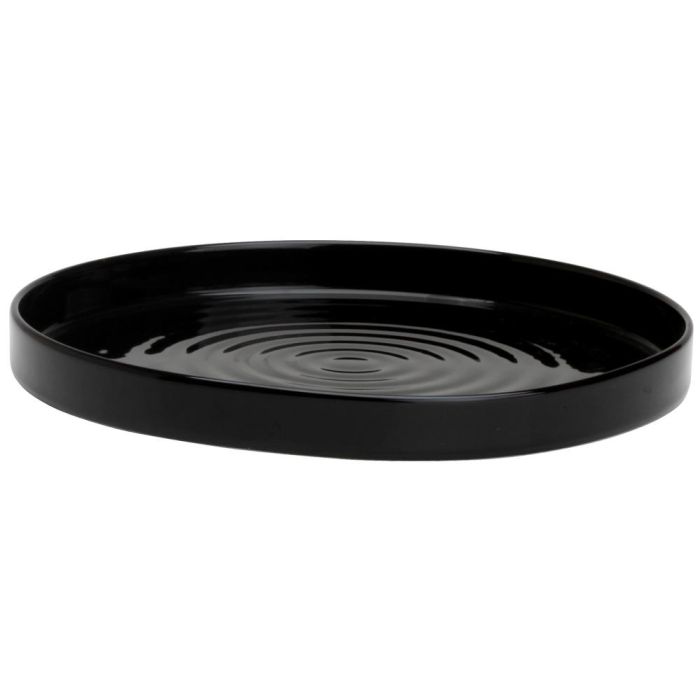 Plato Llano Negro Avet 25 cm (3 Unidades) 1