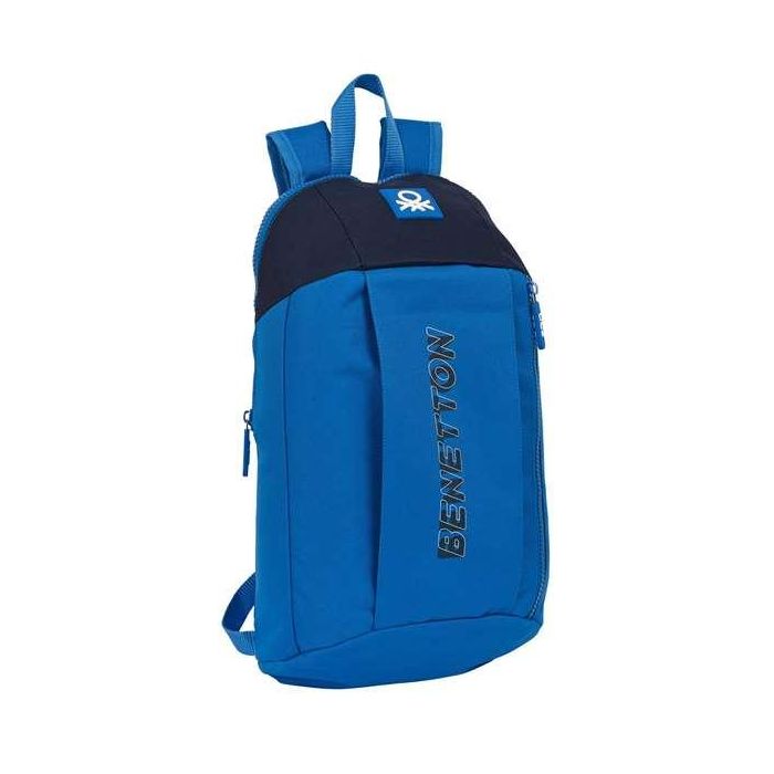 Mochila Casual Benetton Deep water Azul 10 L