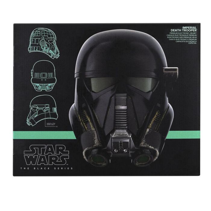 HASBRO Star Wars Casco Electrónico Imperial Death Trooper The Black Series con Luces Sensor Espectral y Acolchado Interno
