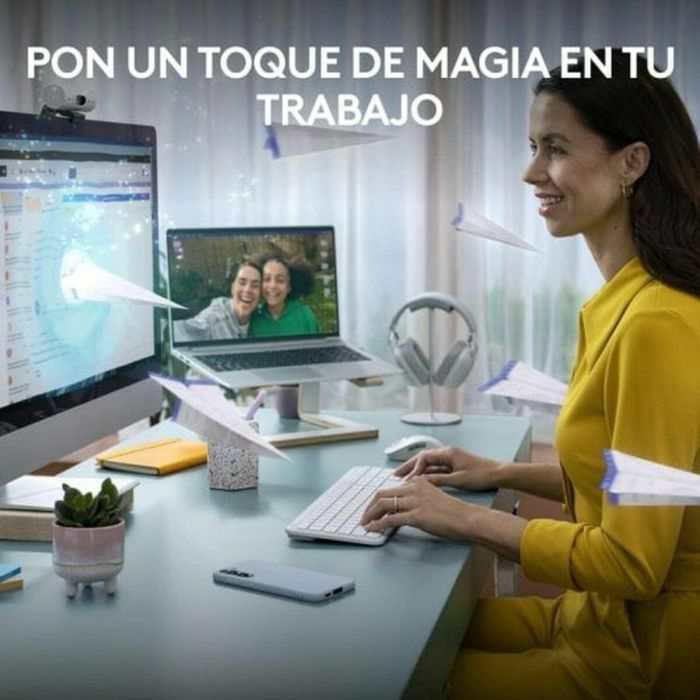 Teclado y Ratón Logitech 920-012596 Blanco Español QWERTY 7 Teclado y Ratón Logitech 920-012596 Blanco Español QWERTY 7
