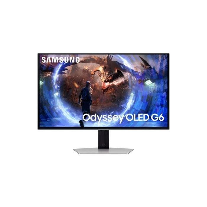 Samsung S27DG602SU Monitor Gaming G6 Odyssey OLED 27" QHD 0.03ms 360Hz Anti-reflejos FreeSync Premium Pro Regulable Altura Plata Samsung S27DG602SU Monitor Gaming G6 Odyssey OLED 27" QHD 0.03ms 360Hz Anti-reflejos FreeSync Premium Pro Regulable Altura Plata
