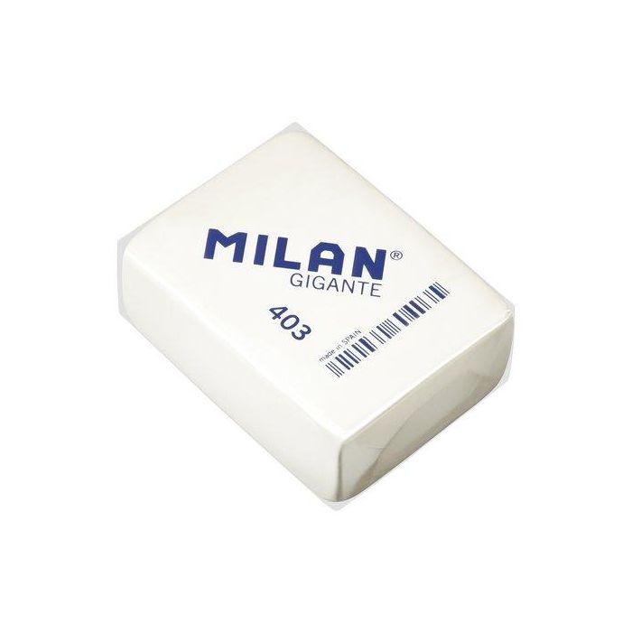 Milan Goma 403 grigante Miga De Pan 6,8x5,1x2,8 cm Blanco - Caja 3 Unidades