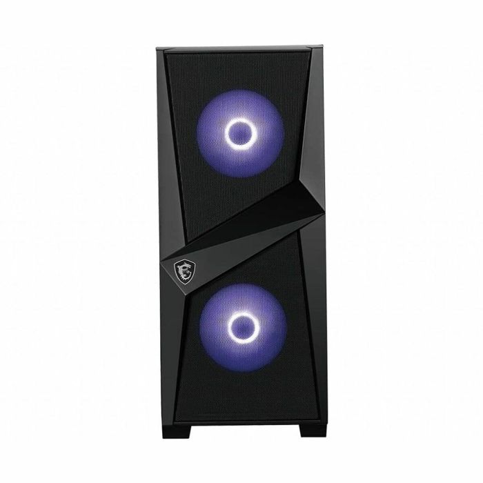 MSI MAG Forge 100M Midi Tower Negro Transparente con Iluminación Púrpura y Panel de Vidrio Templado para PC Gaming 21