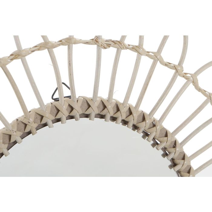 DKD Home Decor Espejo Boho Natural Ratán 46 x 46 x 1.5 cm (2 Unidades) 2 DKD Home Decor Espejo Boho Natural Ratán 46 x 46 x 1.5 cm (2 Unidades) 2