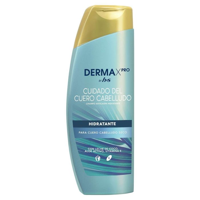Head & Shoulders H&S DERMA X PRO Champú Hidratante para Cabello Seco con Aloe Vera y Vitamina E 300 ml Head & Shoulders H&S DERMA X PRO Champú Hidratante para Cabello Seco con Aloe Vera y Vitamina E 300 ml