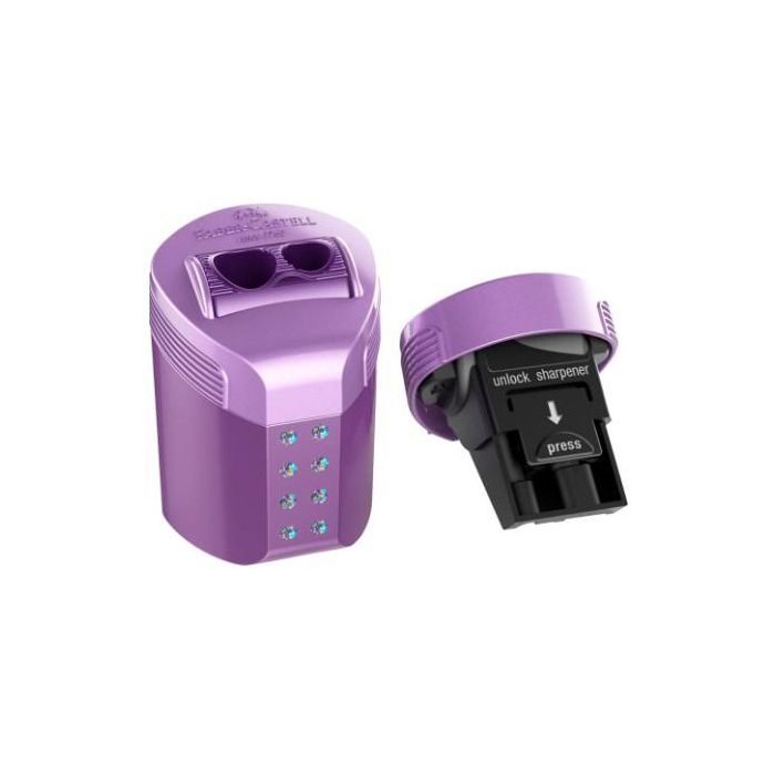 Faber Castell Sacapuntas Doble Roll On Sparkle, Doble Uso, Recargable, Cuchillas Alta Calidad, Lápices Estándar y Jumbo 0 Faber Castell Sacapuntas Doble Roll On Sparkle, Doble Uso, Recargable, Cuchillas Alta Calidad, Lápices Estándar y Jumbo 0