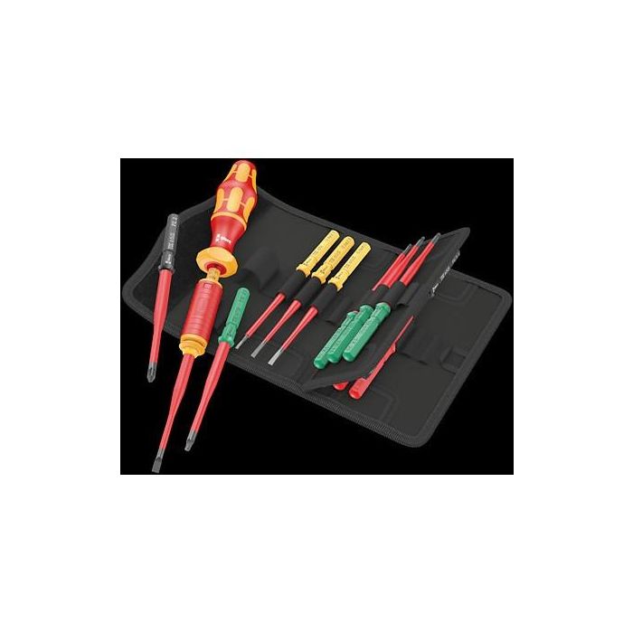Wera 05006605001 Juego Destornilladores Kraftform Kompakt VDE 15 Torque extra slim 1 TIE, aislados, 15 piezas 1