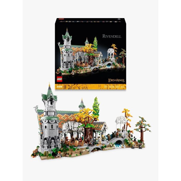 LEGO 10316 Icons El Señor de los Anillos Rivendel, Juego de Construcción 6167 Piezas para Adultos 12