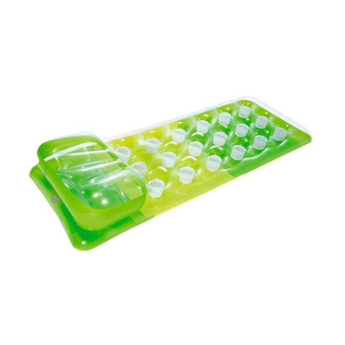 Intex Colchoneta hinchable con reposacabeza, 188 x 71 cm, colores surtidos, transparente con fondo colorido, 18 alojamientos posavasos Intex Colchoneta hinchable con reposacabeza, 188 x 71 cm, colores surtidos, transparente con fondo colorido, 18 alojamientos posavasos