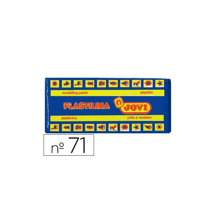 Plastilina Jovi 71 Azul Oscuro Unidad Tamaño Mediano