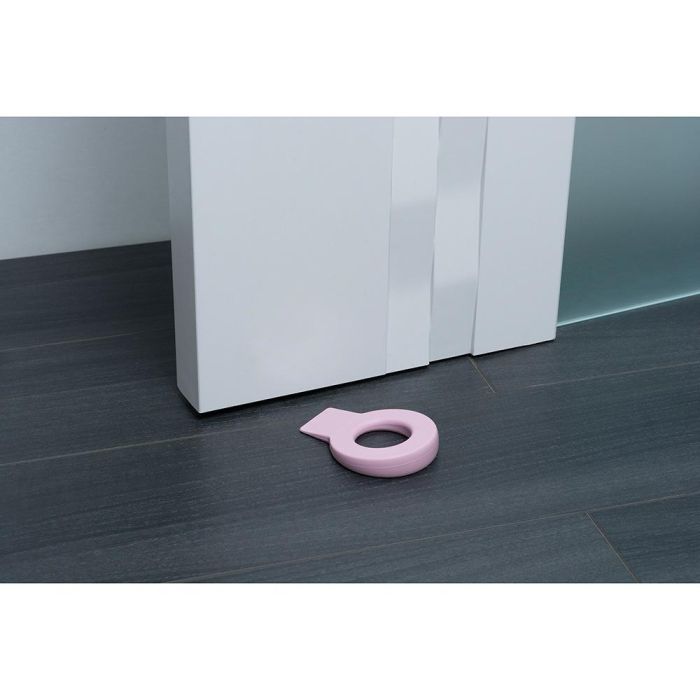 Retenedor de cuña para puerta colgable lock mod.660 de plástico rosa. rei 4